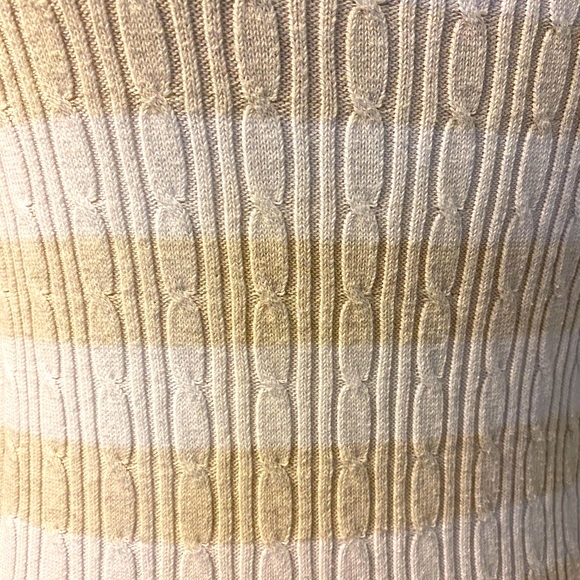 Gap Short Sleeved Cable Knit Striped Sweater - Picture 6 of 6